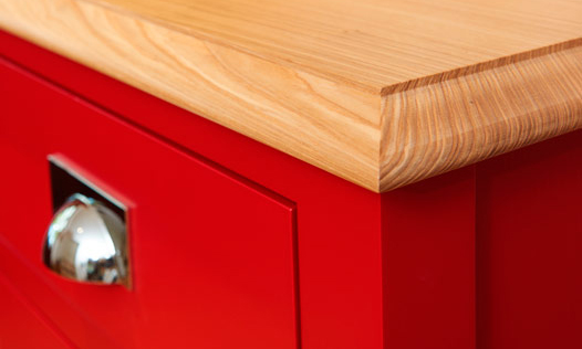Scarlet Dresser. Bespoke, handmade furniture, by Mounts Hill Woodcraft.